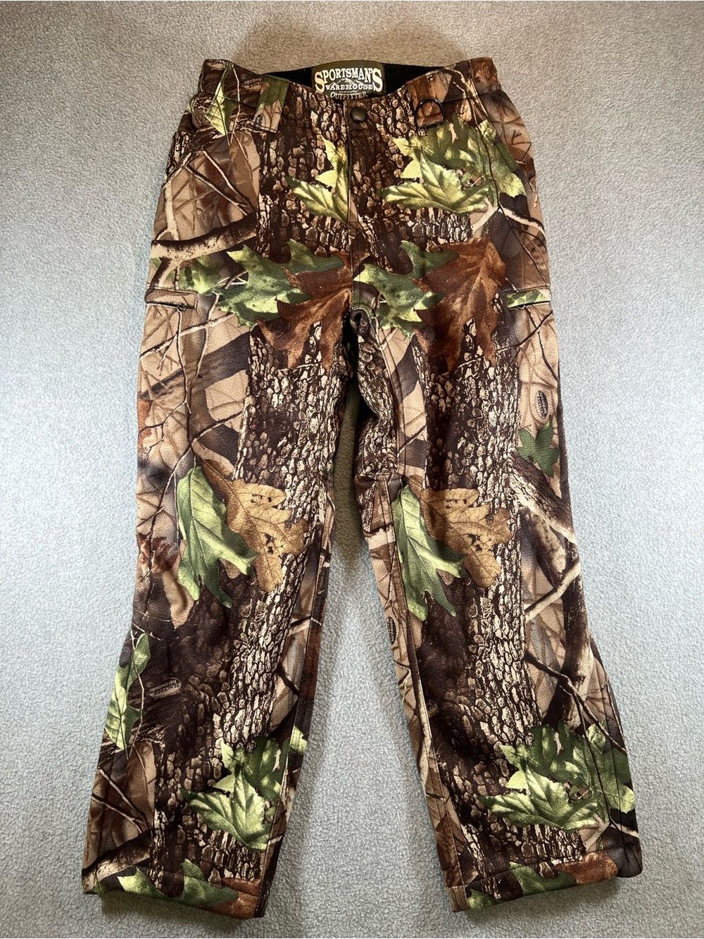 Sportsman’s Warehouse Kids Camo Fleece Lined Hunting Pants Size Large 14-16